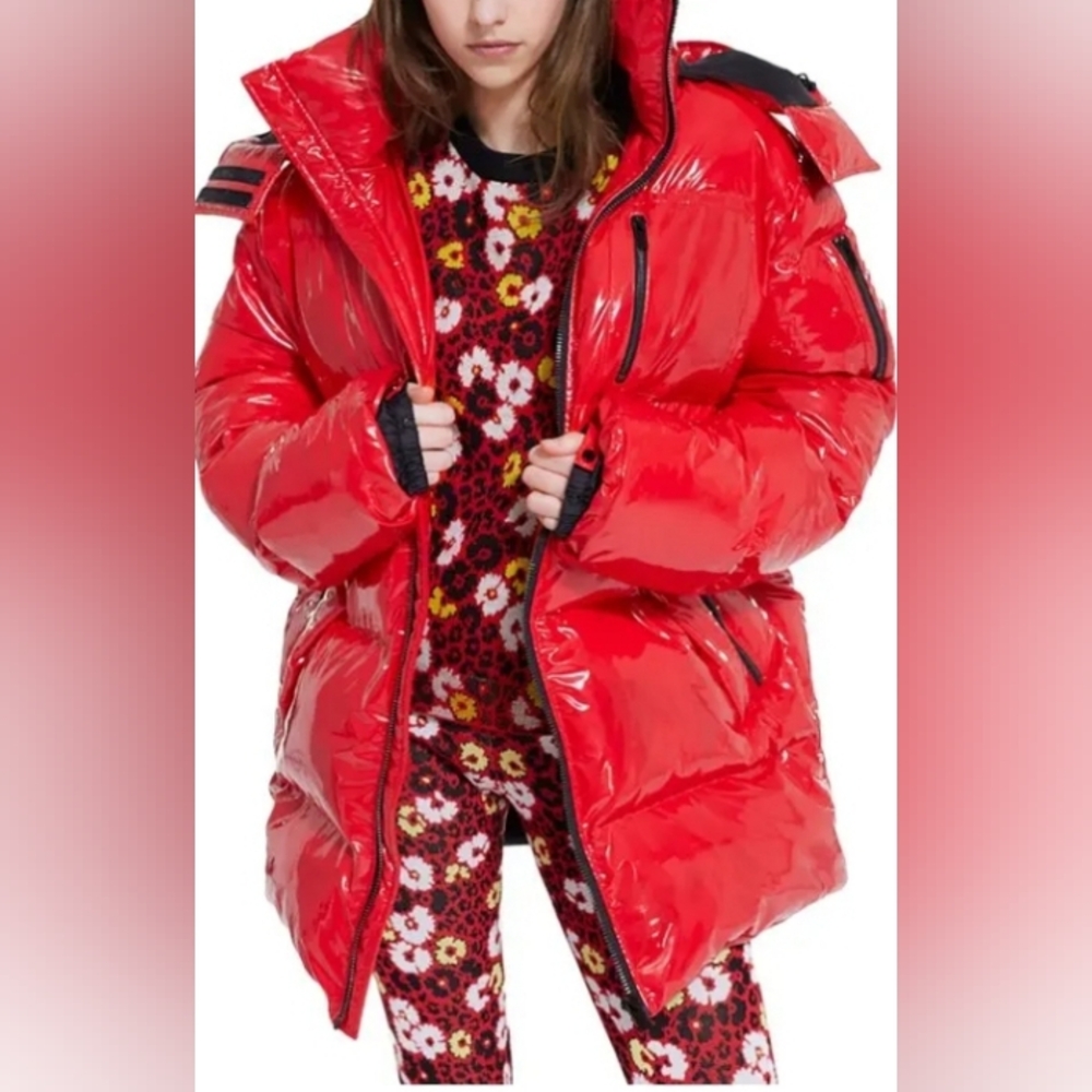 The Kooples Red Puffer Jacket. French Size : 2